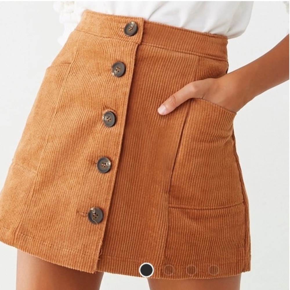 Corduroy brown skirt